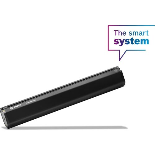 Schwarze Bosch PowerTube Batterie mit Text 