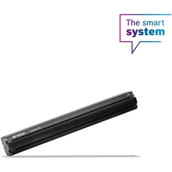 Schwarzes Rasenmäher-Ersatzteil von Bosch mit der Aufschrift "The smart system".